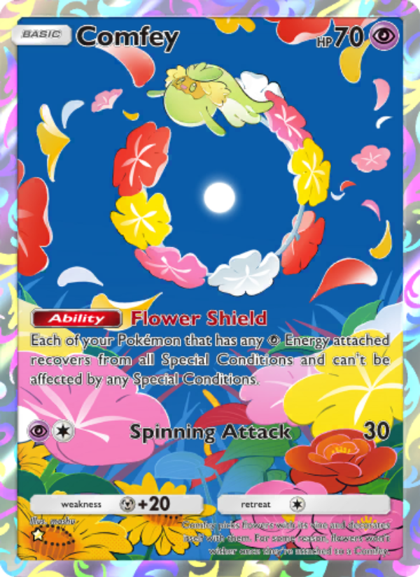 Comfey 168/239 — Celestial Guardians (English Pokémon TCG card)