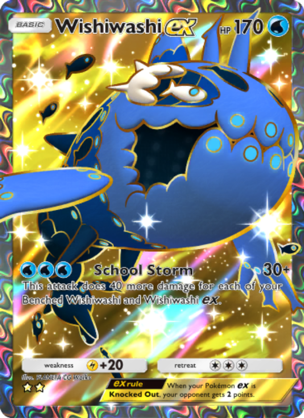 Wishiwashi ex 184/239 — Celestial Guardians (English Pokémon TCG card)