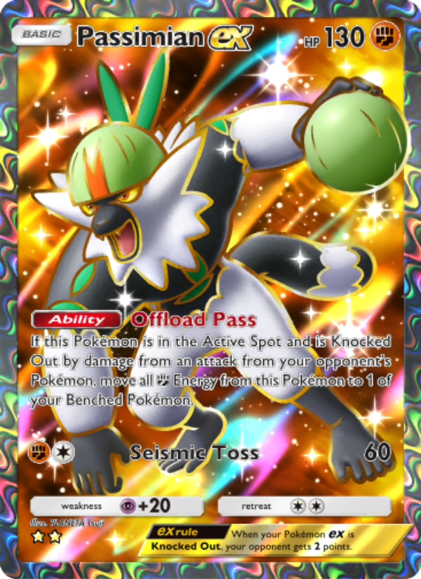 Passimian ex 187/239 — Celestial Guardians (English Pokémon TCG card)