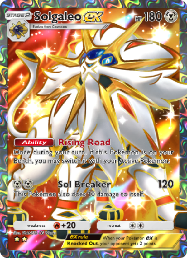Solgaleo ex 189/239 — Celestial Guardians (English Pokémon TCG card)