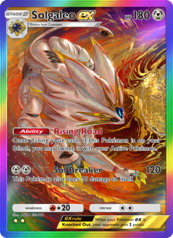 Solgaleo ex 207/239 — Celestial Guardians (English Pokémon TCG card)