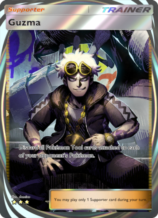 Guzma 208/239 — Celestial Guardians (English Pokémon TCG card)