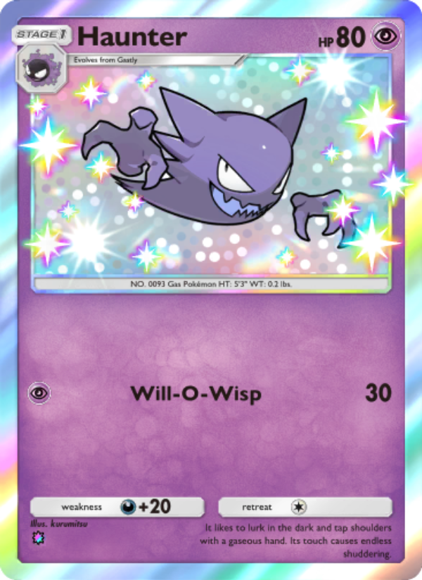 Haunter 221/239 — Celestial Guardians (English Pokémon TCG card)