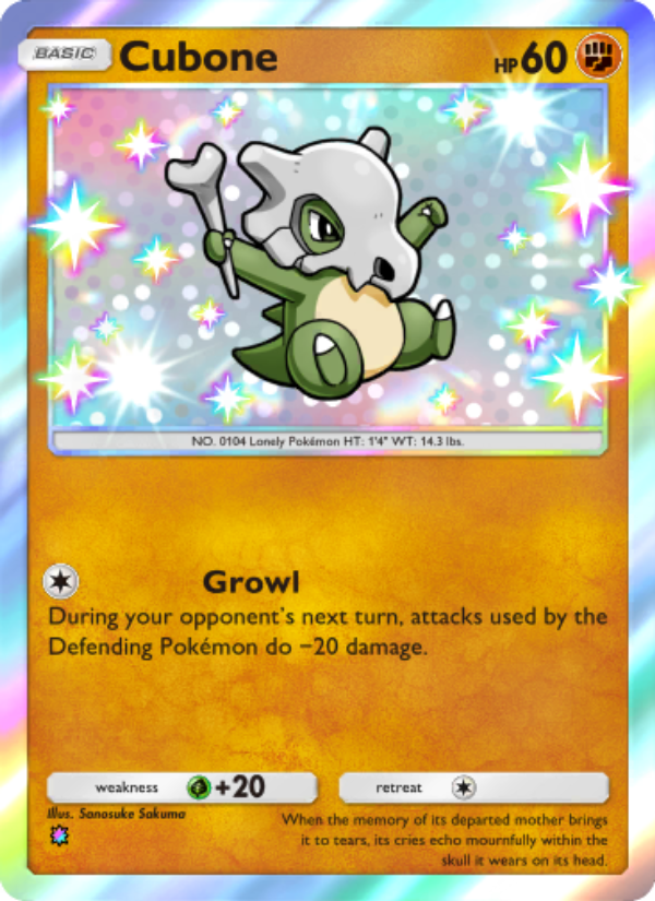 Cubone 226/239 — Celestial Guardians (English Pokémon TCG card)
