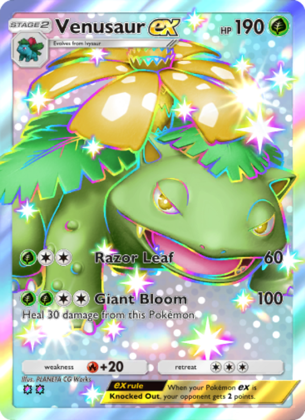 Venusaur ex 230/239 — Celestial Guardians (English Pokémon TCG card)