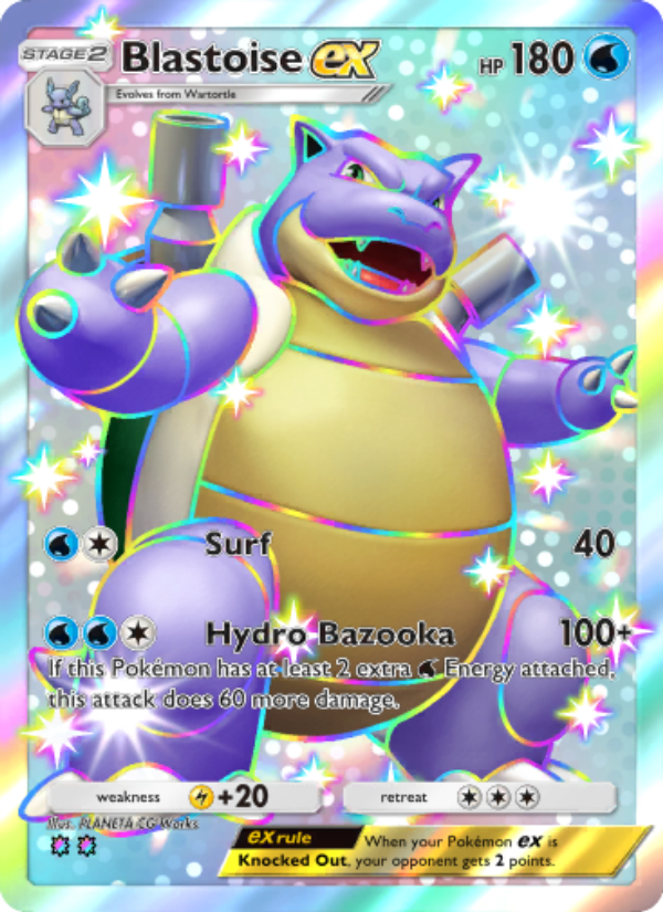 Blastoise ex 232/239 — Celestial Guardians (English Pokémon TCG card)