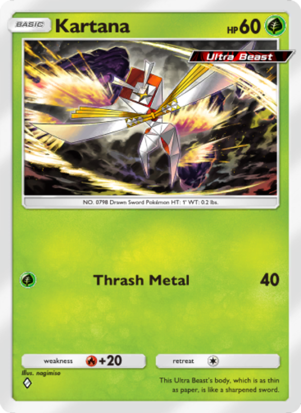 Kartana 008/103 — Extradimensional Crisis (English Pokémon TCG card)