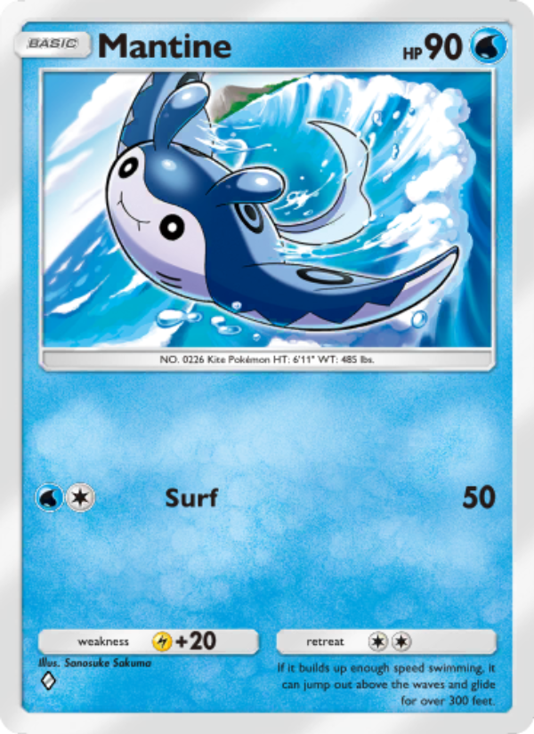 Mantine 010/103 — Extradimensional Crisis (English Pokémon TCG card)