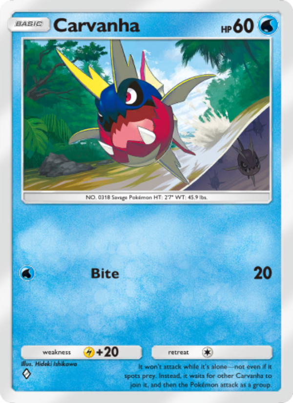 Carvanha 011/103 — Extradimensional Crisis (English Pokémon TCG card)