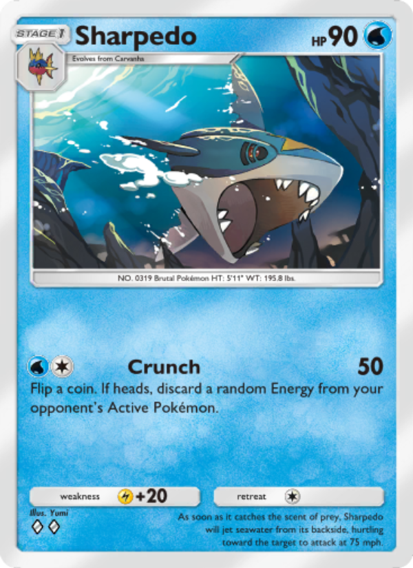 Sharpedo 012/103 — Extradimensional Crisis (English Pokémon TCG card)