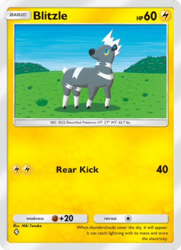 Blitzle 016/103 — Extradimensional Crisis (English Pokémon TCG card)