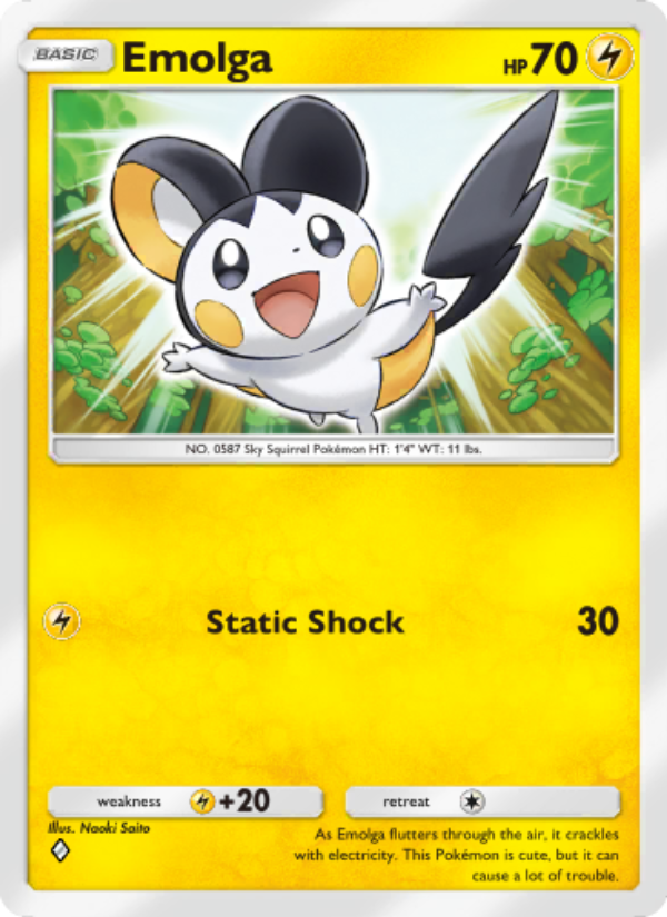 Emolga 018/103 — Extradimensional Crisis (English Pokémon TCG card)