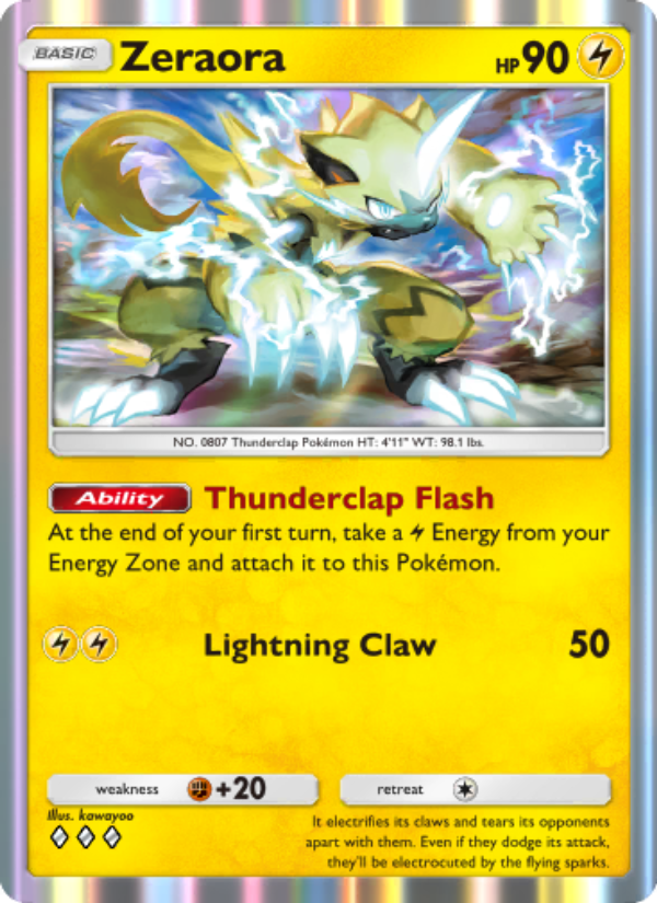 Zeraora 021/103 — Extradimensional Crisis (English Pokémon TCG card)