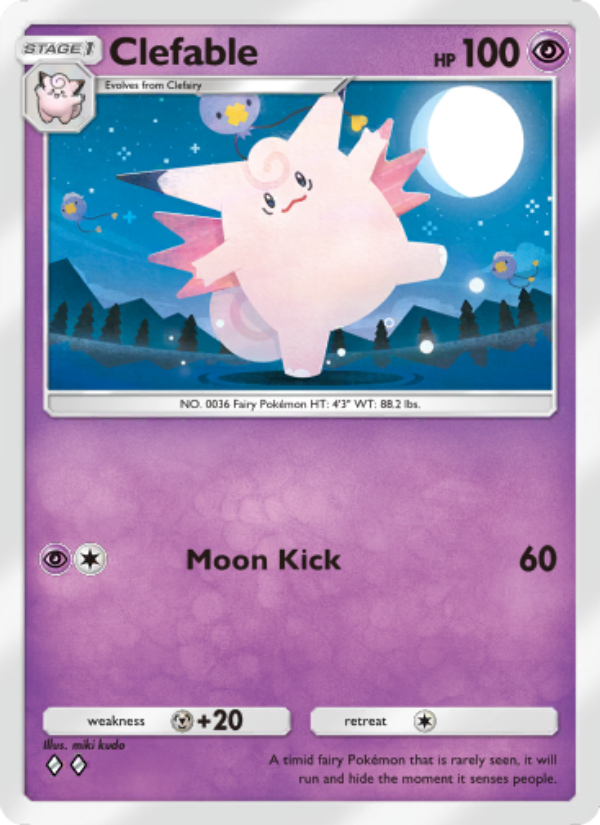 Clefable 023/103 — Extradimensional Crisis (English Pokémon TCG card)