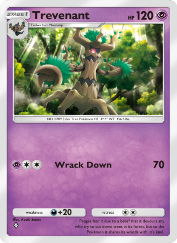 Trevenant 025/103 — Extradimensional Crisis (English Pokémon TCG card)