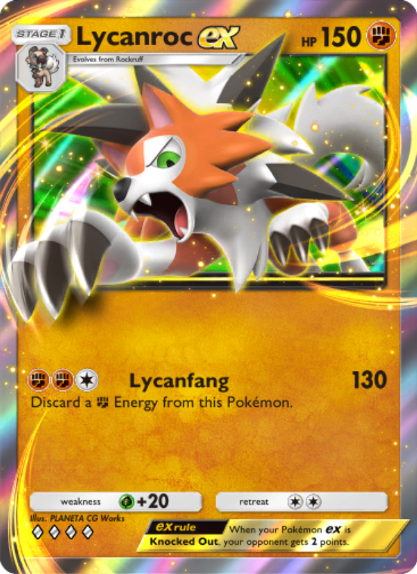Lycanroc ex 033/103 — Extradimensional Crisis (English Pokémon TCG card)