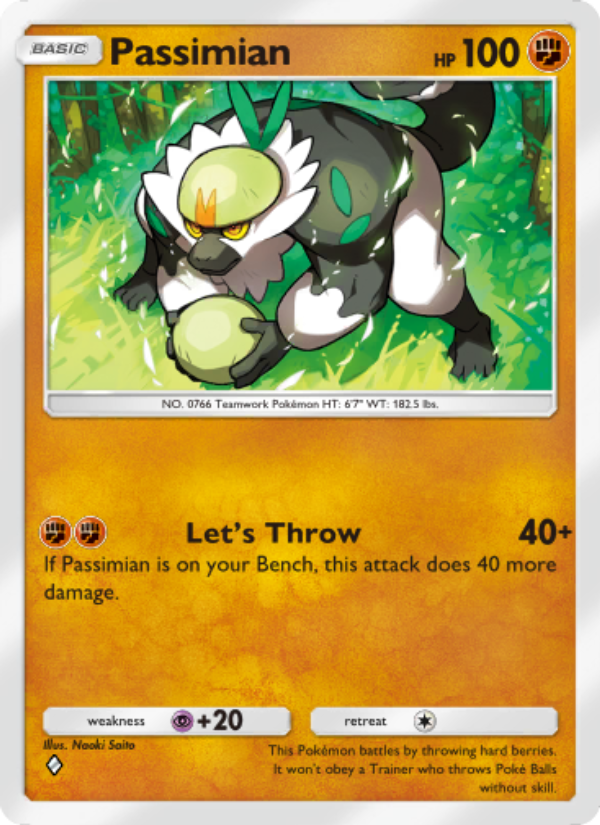 Passimian 034/103 — Extradimensional Crisis (English Pokémon TCG card)