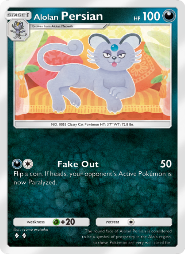 Alolan Persian 038/103 — Extradimensional Crisis (English Pokémon TCG card)