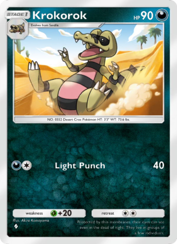 Krokorok 040/103 — Extradimensional Crisis (English Pokémon TCG card)