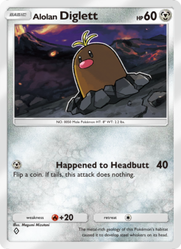 Alolan Diglett 046/103 — Extradimensional Crisis (English Pokémon TCG card)