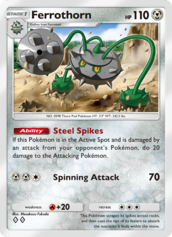 Ferrothorn 052/103 — Extradimensional Crisis (English Pokémon TCG card)