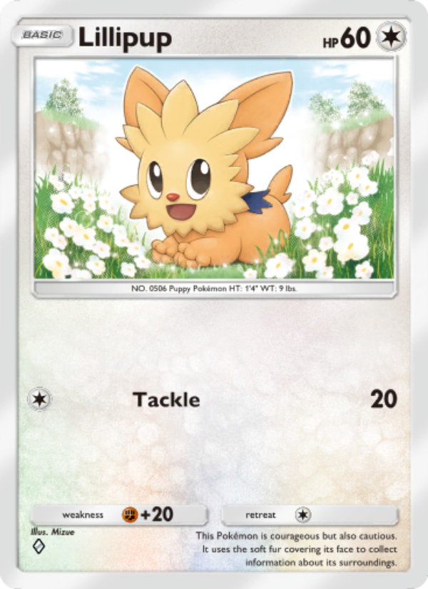 Lillipup 054/103 — Extradimensional Crisis (English Pokémon TCG card)