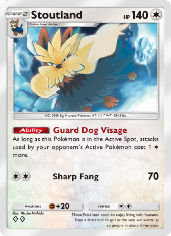 Stoutland 056/103 — Extradimensional Crisis (English Pokémon TCG card)