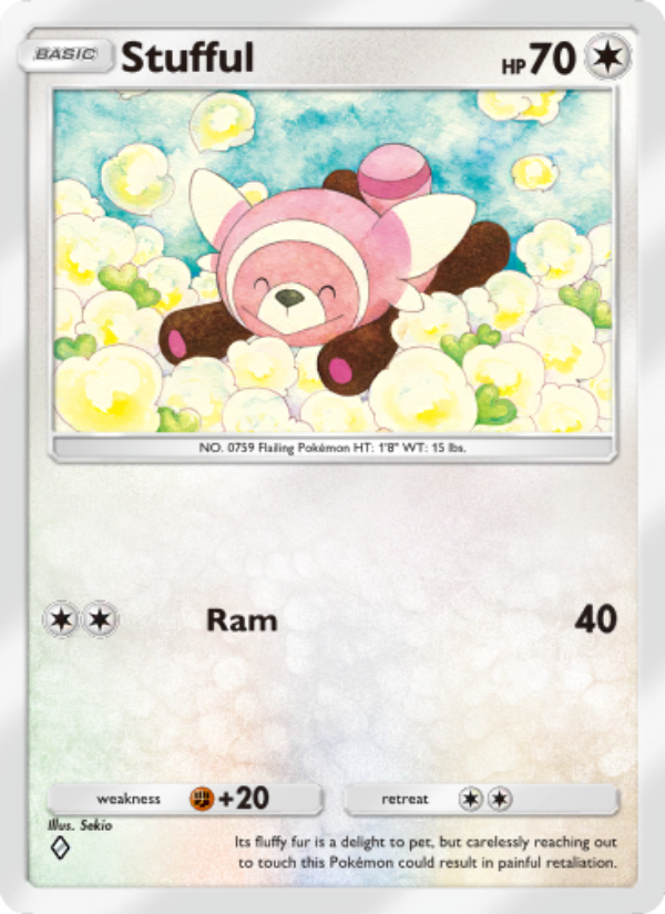 Stufful 057/103 — Extradimensional Crisis (English Pokémon TCG card)