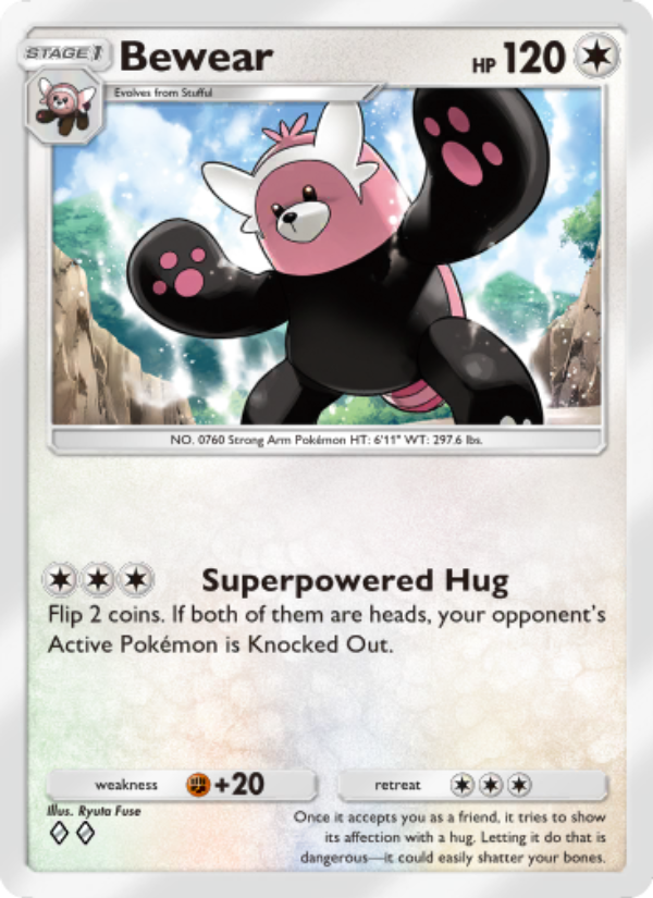 Bewear 058/103 — Extradimensional Crisis (English Pokémon TCG card)