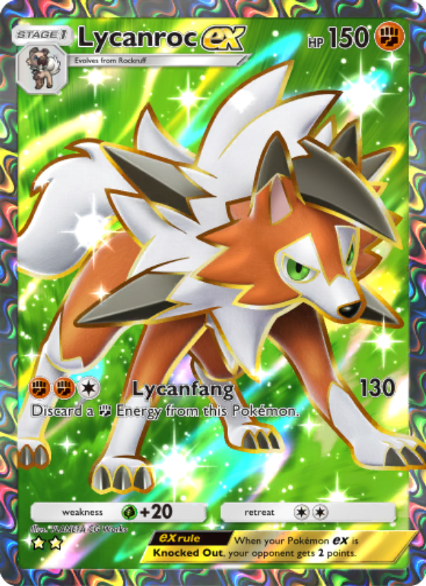 Lycanroc ex 078/103 — Extradimensional Crisis (English Pokémon TCG card)
