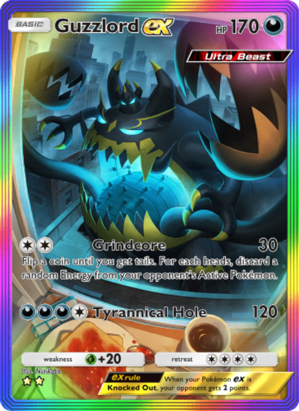 Guzzlord ex 086/103 — Extradimensional Crisis (English Pokémon TCG card)