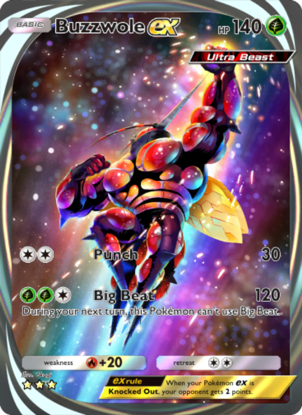 Buzzwole ex 088/103 — Extradimensional Crisis (English Pokémon TCG card)