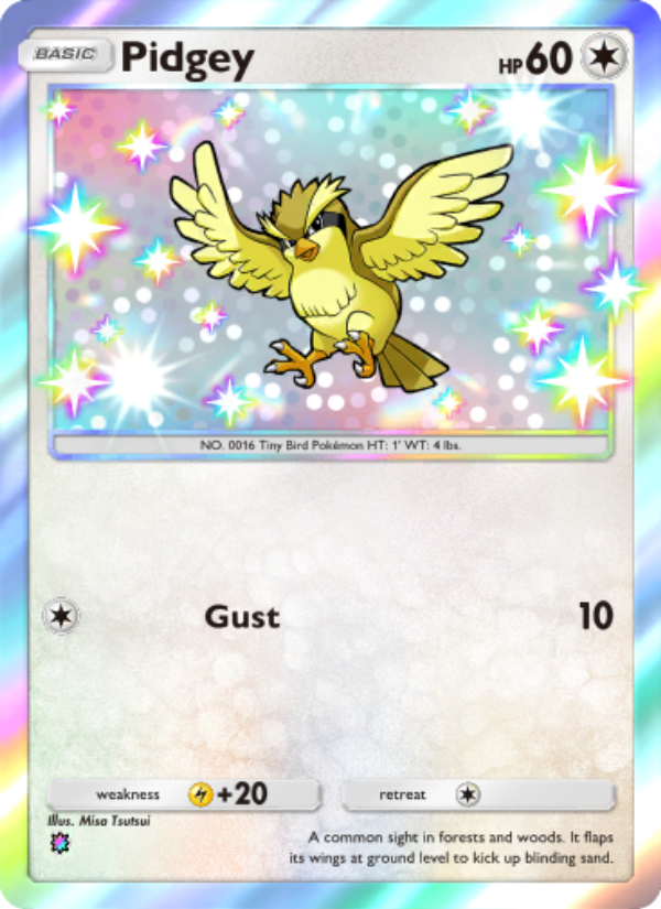 Pidgey 095/103 — Extradimensional Crisis (English Pokémon TCG card)