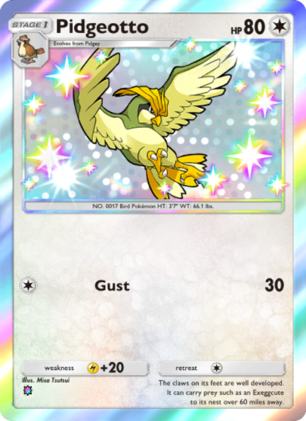 Pidgeotto 096/103 — Extradimensional Crisis (English Pokémon TCG card)