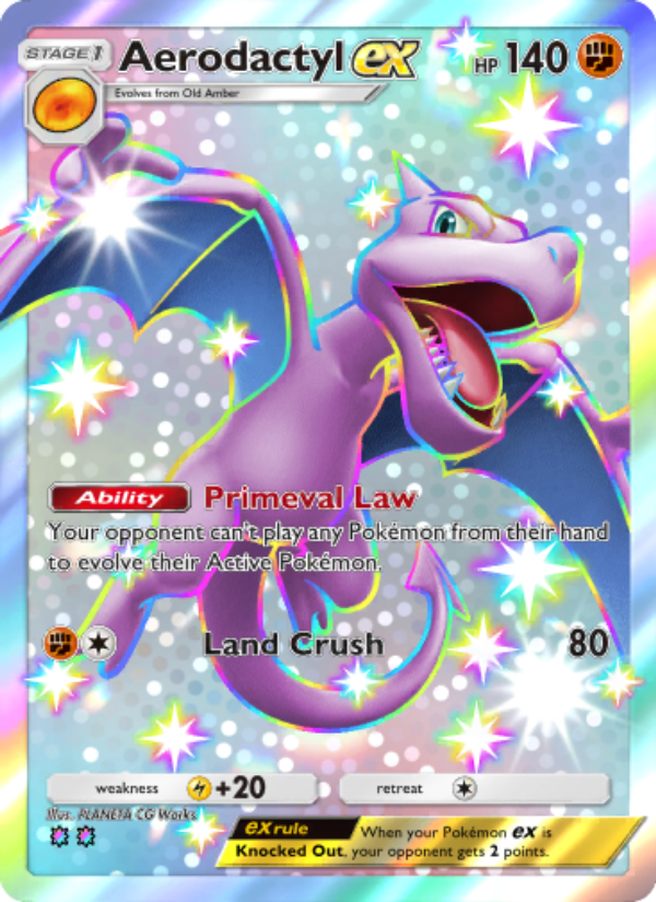 Aerodactyl ex 101/103 — Extradimensional Crisis (English Pokémon TCG card)
