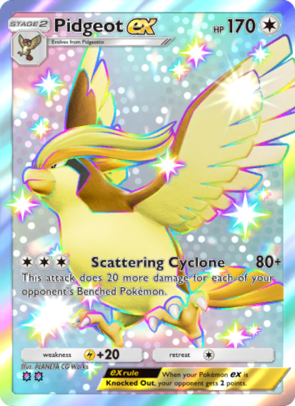 Pidgeot ex 102/103 — Extradimensional Crisis (English Pokémon TCG card)