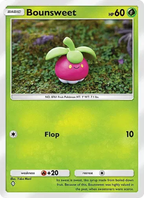 Bounsweet 003/107 — Eevee Grove (English Pokémon TCG card)