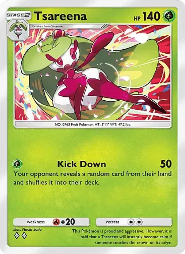 Tsareena 005/107 — Eevee Grove (English Pokémon TCG card)