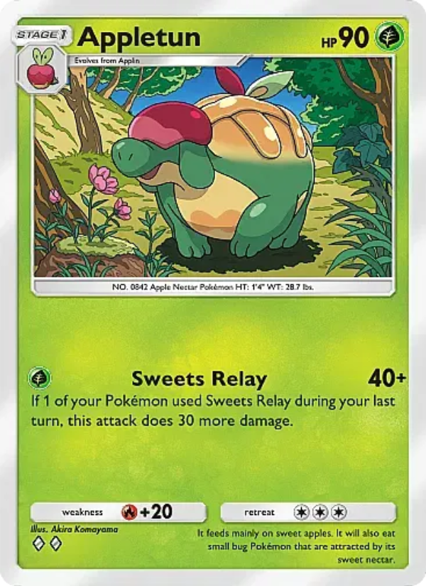 Appletun 007/107 — Eevee Grove (English Pokémon TCG card)