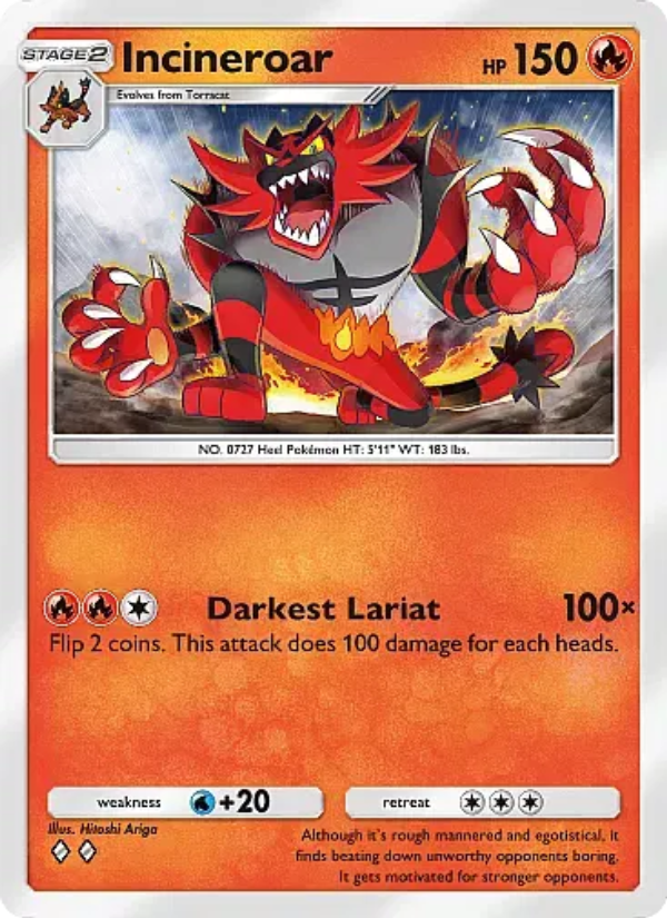 Incineroar 013/107 — Eevee Grove (English Pokémon TCG card)