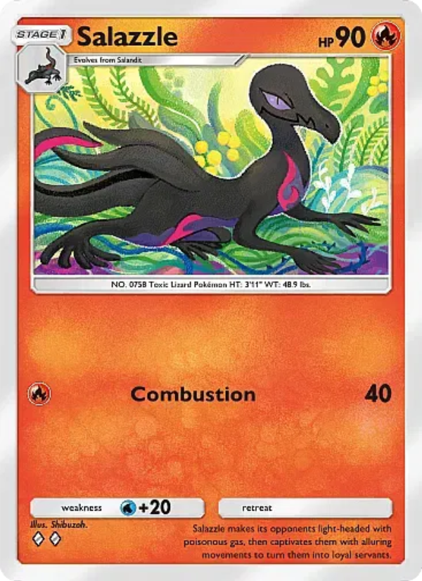 Salazzle 015/107 — Eevee Grove (English Pokémon TCG card)