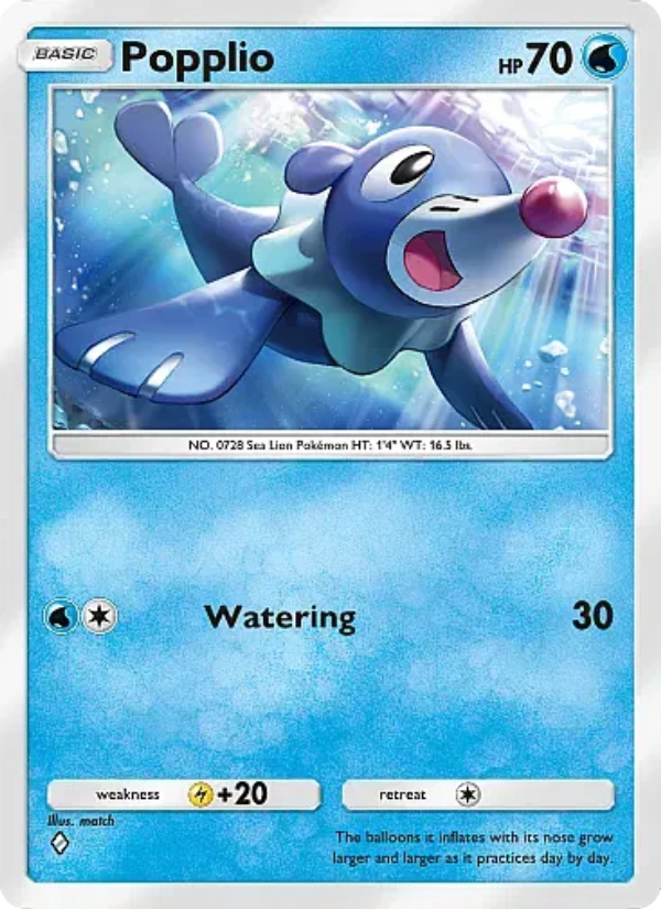 Popplio 022/107 — Eevee Grove (English Pokémon TCG card)