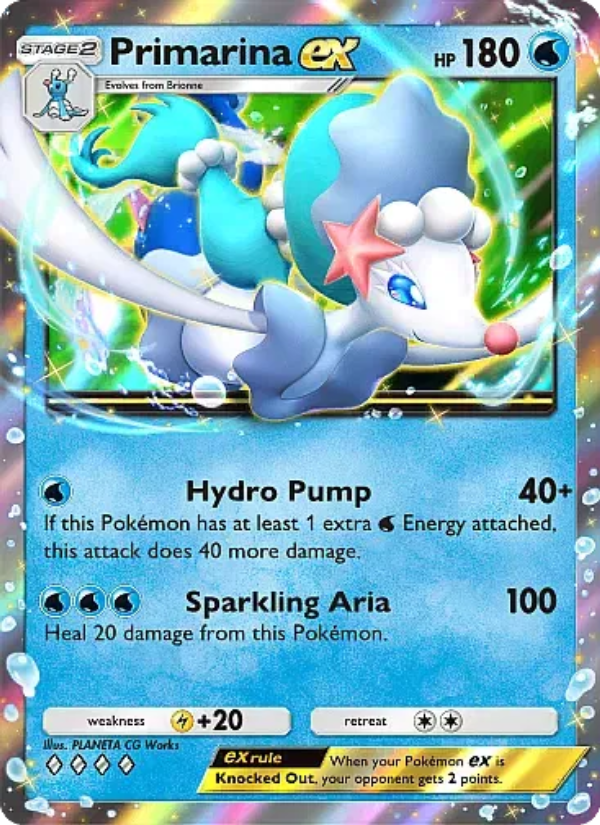 Primarina ex 024/107 — Eevee Grove (English Pokémon TCG card)