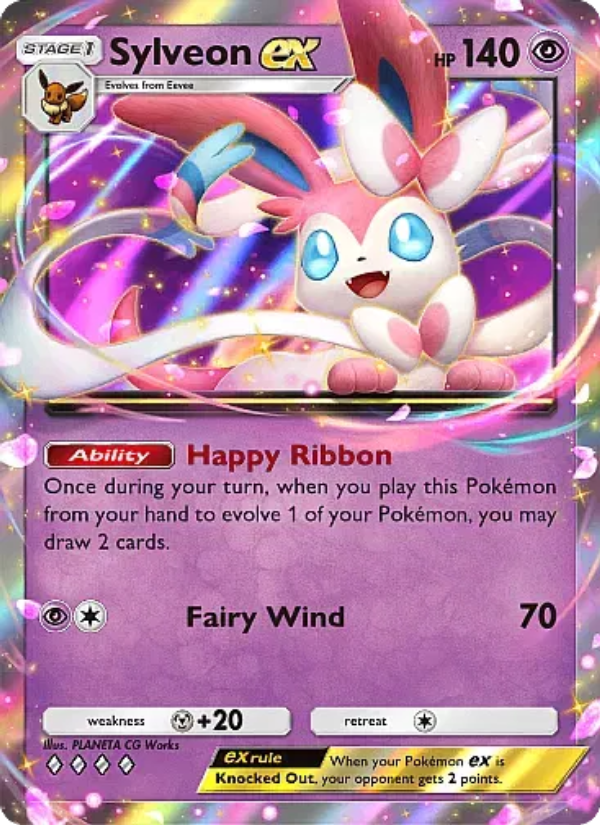 Sylveon ex 034/107 — Eevee Grove (English Pokémon TCG card)