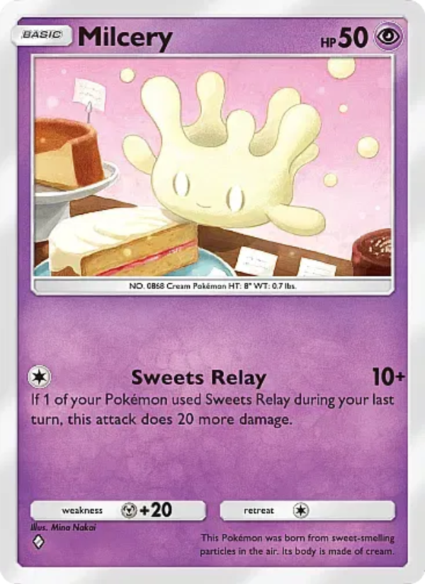 Milcery 036/107 — Eevee Grove (English Pokémon TCG card)