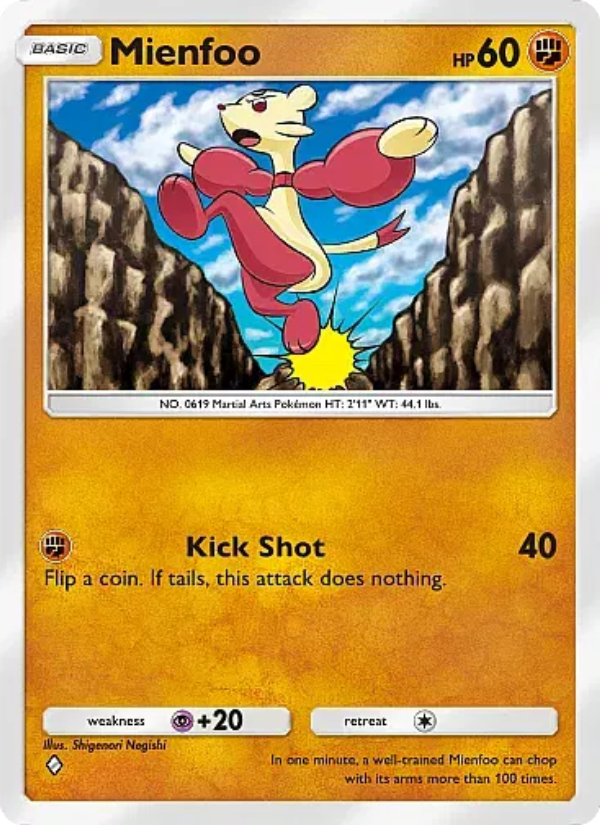 Mienfoo 040/107 — Eevee Grove (English Pokémon TCG card)