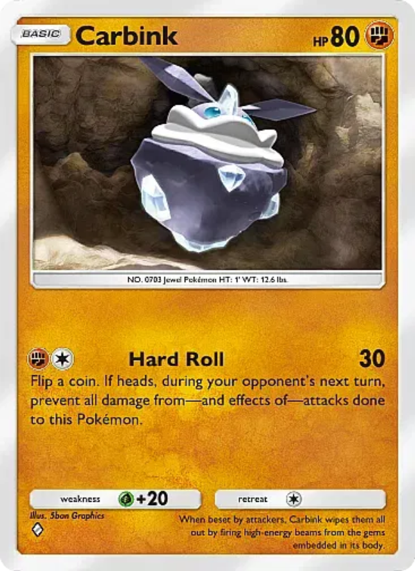 Carbink 042/107 — Eevee Grove (English Pokémon TCG card)