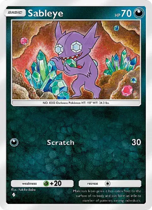 Sableye 044/107 — Eevee Grove (English Pokémon TCG card)