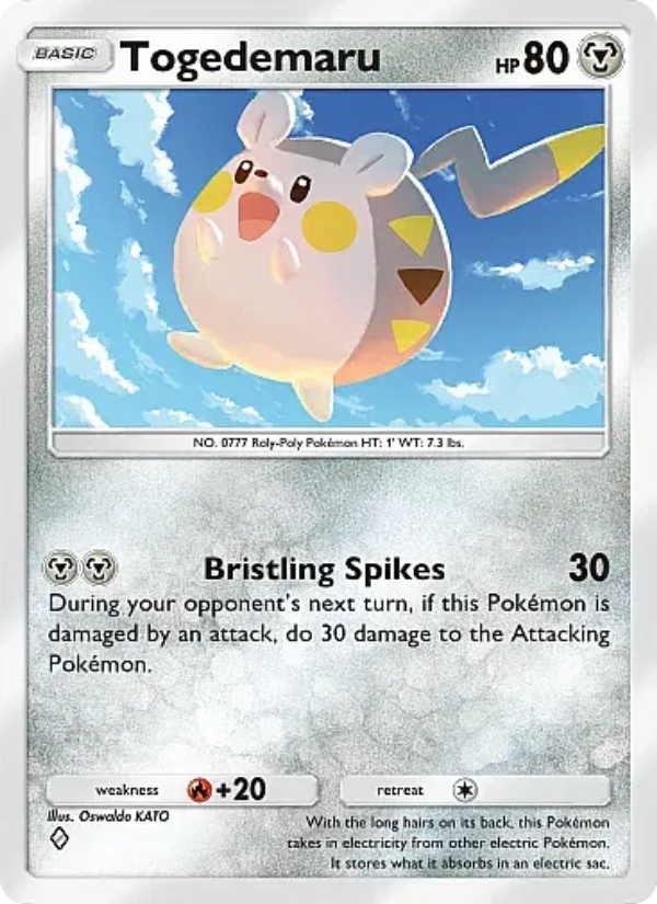 Togedemaru 048/107 — Eevee Grove (English Pokémon TCG card)