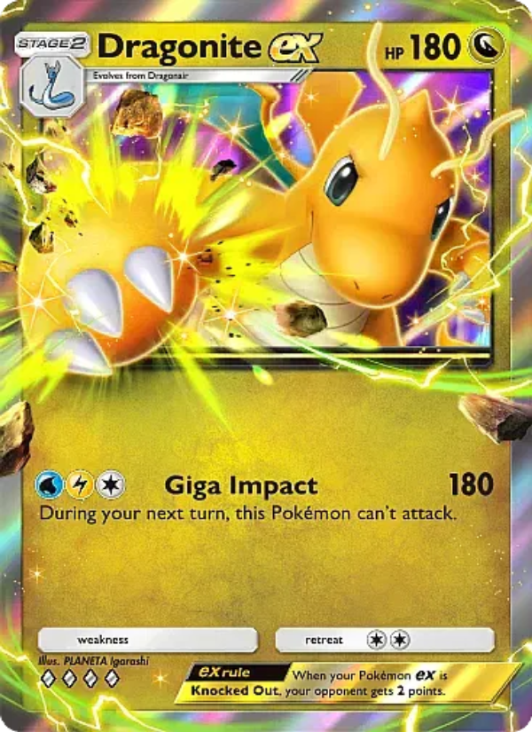 Dragonite ex 053/107 — Eevee Grove (English Pokémon TCG card)